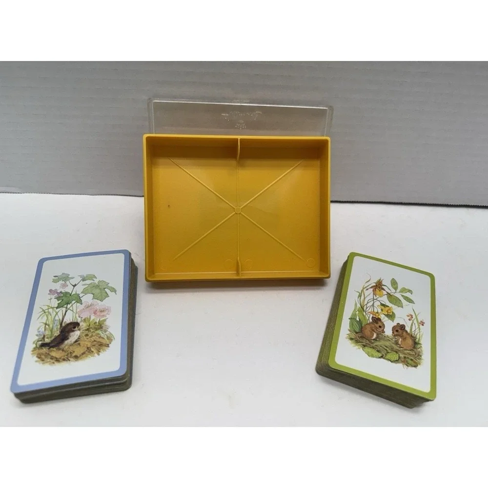 VTG Hallmark Playing Cards Mice & Birds Complete Vintage Bridge Set